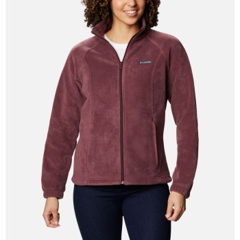 Columbia Jas Dames, Benton Springs Full Zip Fleece Petite Bordeaux, 41PJEURGW